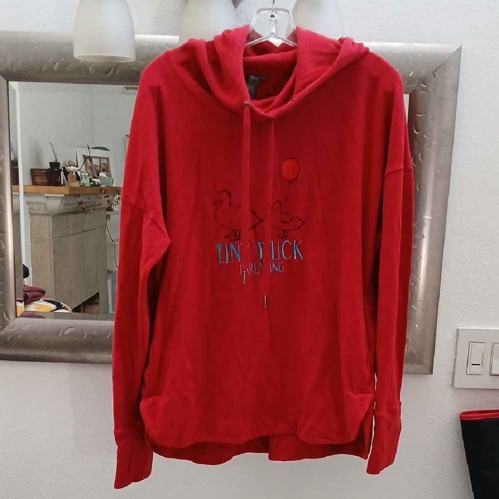 Sweaty Betty Dark Red Graphic Hoodie